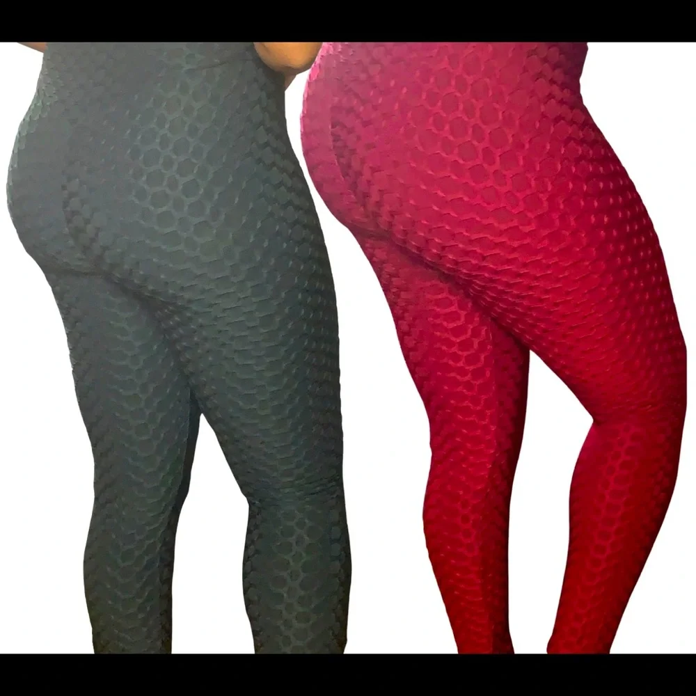 Textured Pattern Leggings - Picture 2 of 5